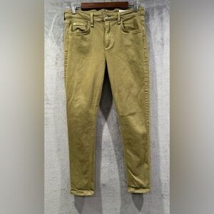 Rag & Bone Cate Mid Rise Ankle Skinny Jeans Women Size 30 In Dusky Green